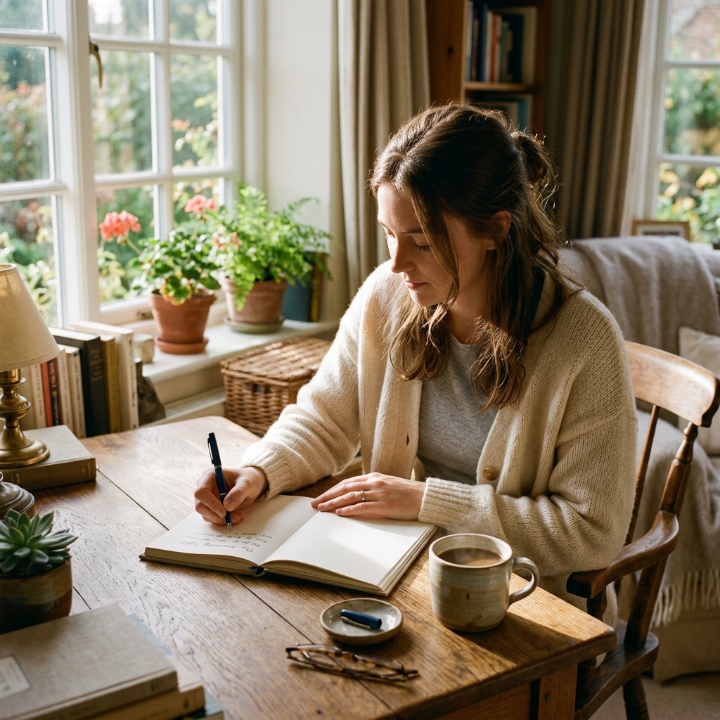 Banner header illustration showing Writing Prompts: Simple Ways to Find Ideas and Start Writing concepts to inspire studen...