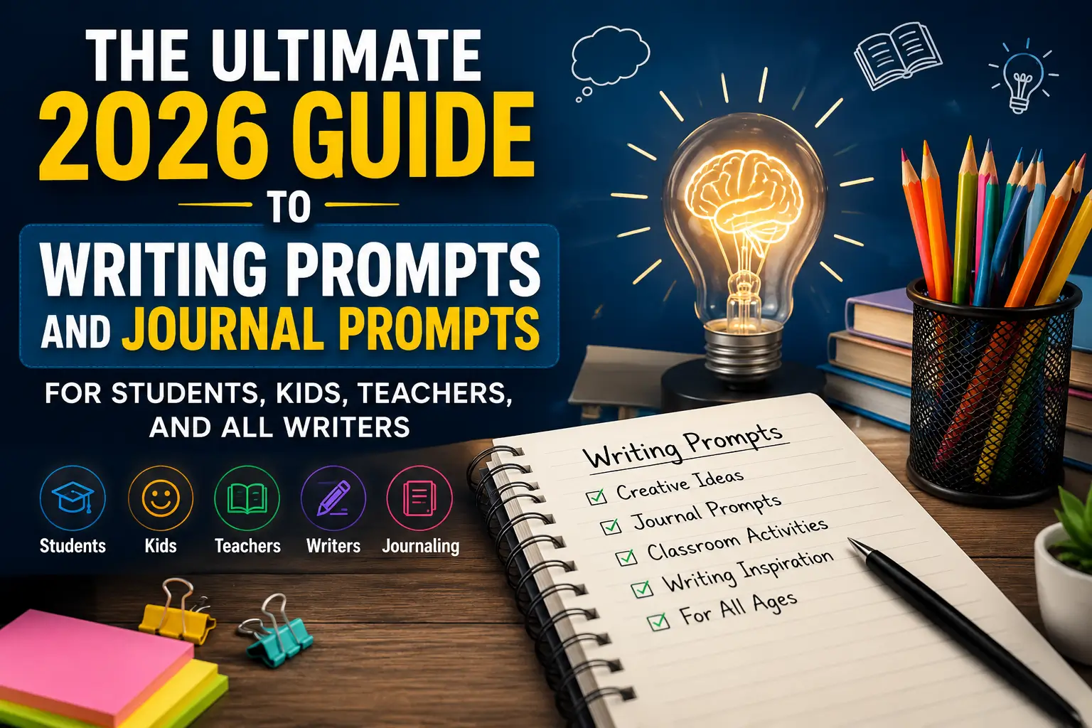 Read: The Ultimate 2026 Guide to Writing Prompts and Journal Prompts for Students, Kids, Teachers, and All Writers